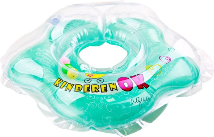 Круг для купання KinderenOK Аква, з брязкальцем, бірюзовий (111601_014)