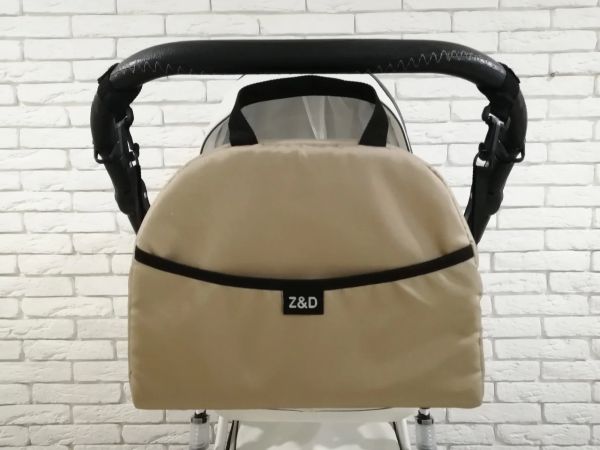 Сумка на коляску універсальна Z&D New з ручкою (Бежевий)