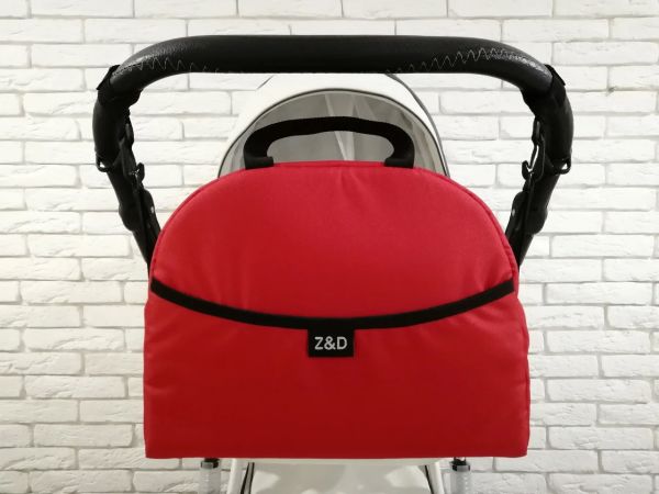 Сумка на коляску універсальна Z&D New з ручкою (Червоний)