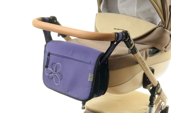 Сумка на коляску Ok Style Квітка Фіолетова блискуча