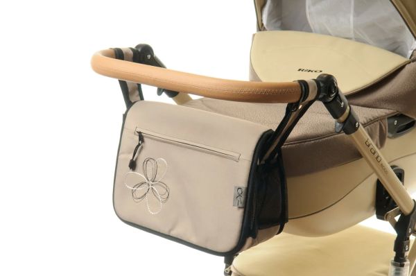 Сумка на коляску Ok Style Квітка Капучино світла