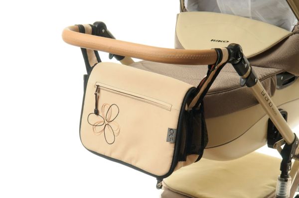 Сумка на коляску Ok Style Квітка Світло - бежева