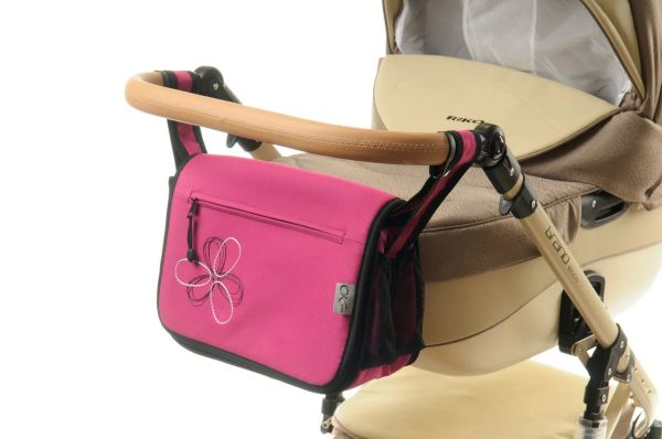 Сумка на коляску Ok Style Квітка Малинова