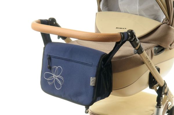 Сумка на коляску Ok Style Квітка Темно-синя
