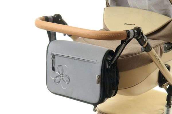 Сумка на коляску Ok Style Квітка Сірий