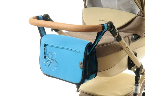Сумка на коляску Ok Style Квітка Блакитна