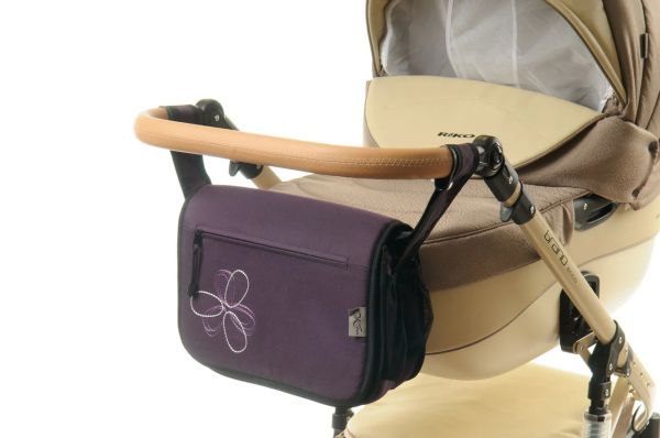Сумка на коляску Ok Style Квітка Баклажан