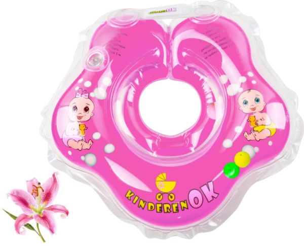 Круг для купання KinderenOK Лілія, з брязкальцем, бузковий (204238_023)