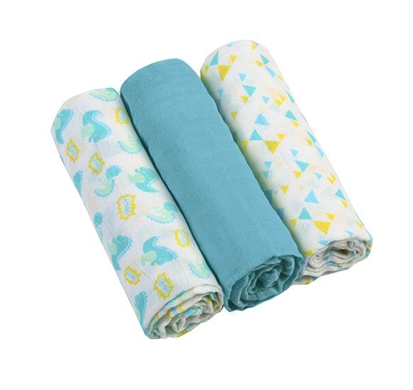 Пелюшки муслінові суперм`які BabyOno, 3 шт. (348/03)