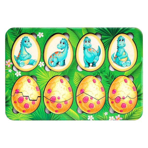 Дерев`яний пазл-сортер Емоції динозавриків Little Panda