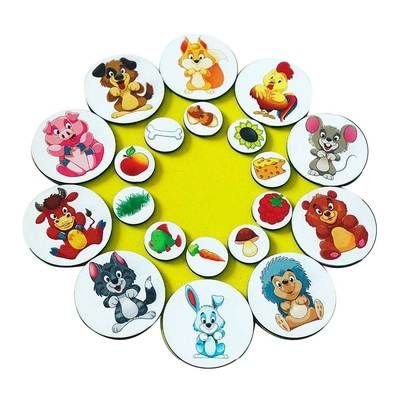 Дерев`яний сортер на липучці 'Хто що їсть'Litlle Panda