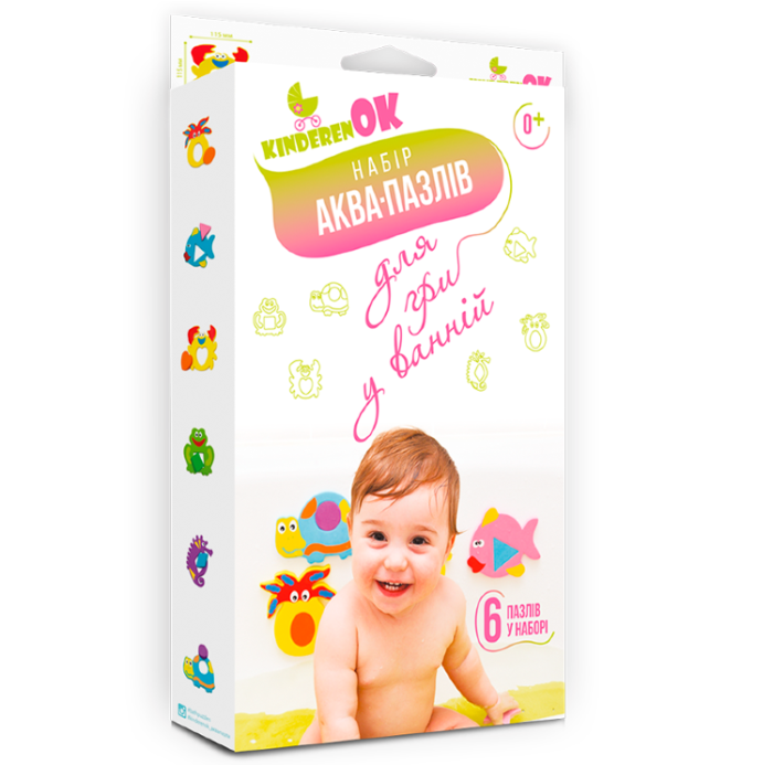 Аква-пазли для гри у ванній KinderenOK Bath'n Puzzles (081113)