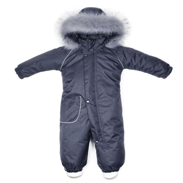 Apollo Graphite Fur ДоРечі зимовий комбінезон з опушкою, сірий (1890 О)
