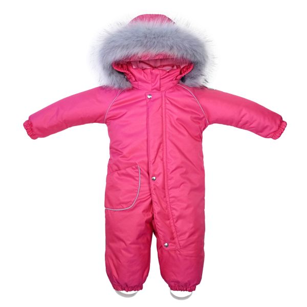 Apollo Pink Fur ДоРечі зимовий комбінезон з опушкою, рожевий (1893 О)