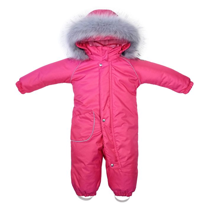 Apollo Pink Fur ДоРечі зимовий комбінезон з опушкою, рожевий (1893 О)