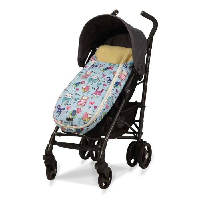Зимовий конверт-кокон DoRechi Baby XS малюнки на блакитному тлі (1865)