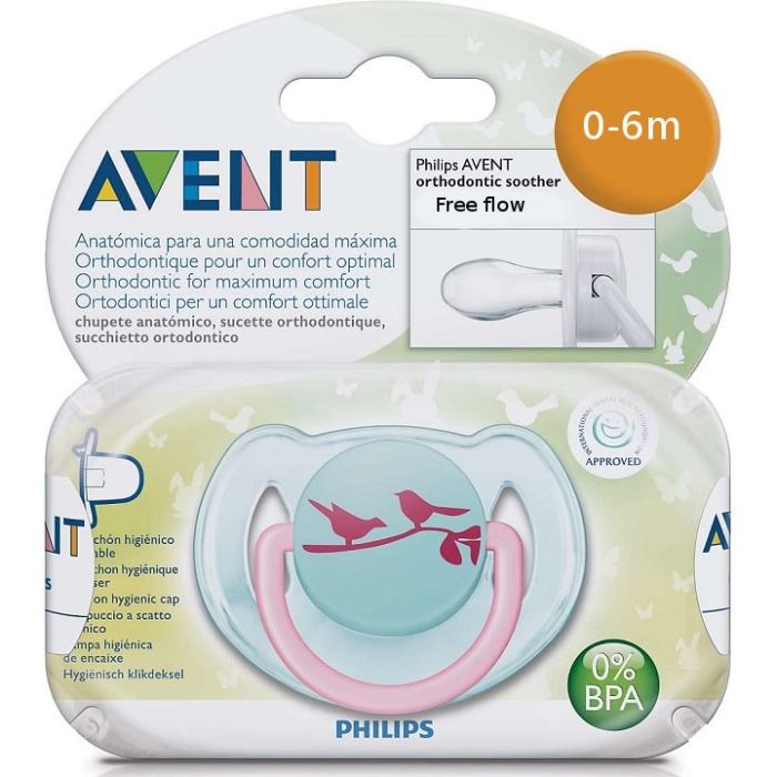 Пустушка для дівчинки Philips Avent Freeflow (SCF172/13)
