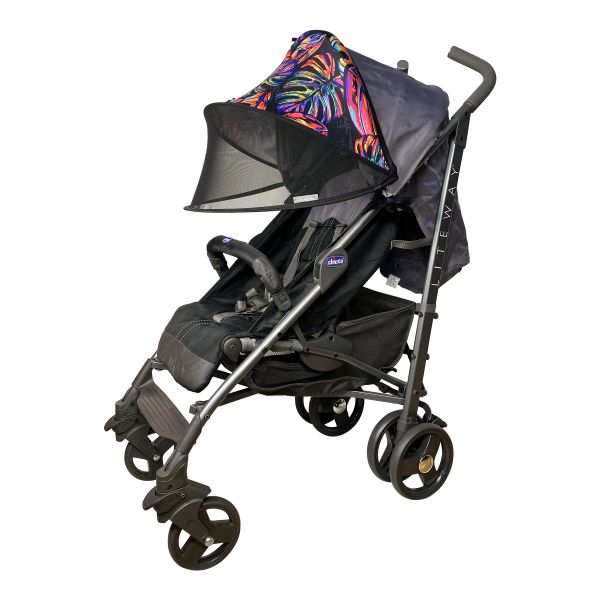 Сонцезахисний подвійний козирок для коляски Double Shade ДоРечі, колір Тропічний лист (1833 Т)