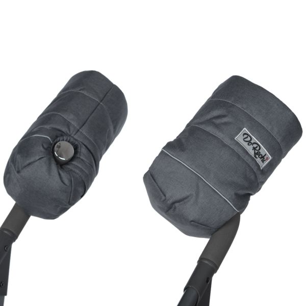 Муфти-рукавички на коляску DoRechi графітові (сірі) (1817)