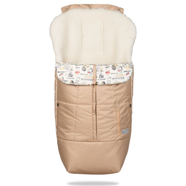 Зимовий конверт DoRechi Trend, бежевий із собачками (1807)