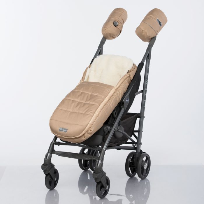 Зимовий конверт-кокон DoRechi Baby XS бежевий з опушкою (1882 О)