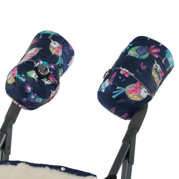 Муфти-рукавички на візок DoRechi малюнки на блакитному тлі (1875)