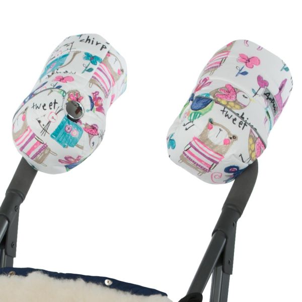 Муфти-рукавички на візок DoRechi малюнки на білому тлі (1856)