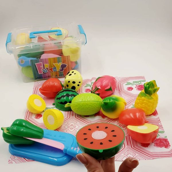 ЛОТОК з половинчастими овочами та фруктами на липучці