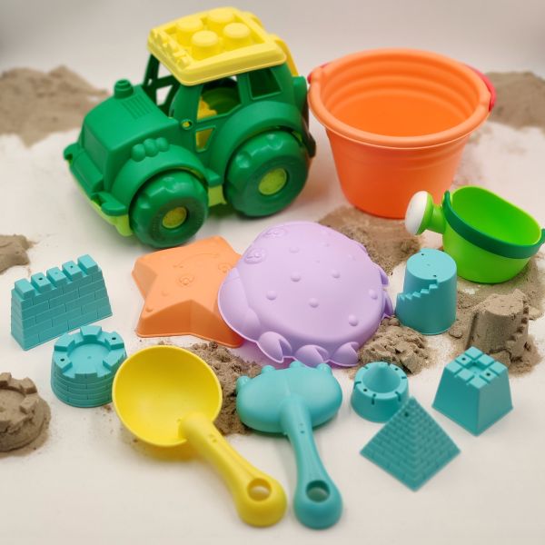 Великий набір для пісочниці з тракотором №2