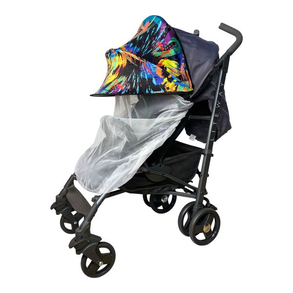 Must Have Shade ДоРечі 2 в 1 колір 'Фарби' козирок з білою москітною сіткою (1846 F)