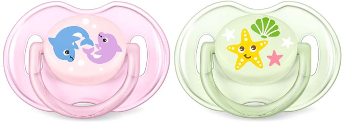 Пустушка для дівчинки Philips Avent Classic, 2 шт. (SCF169/36)