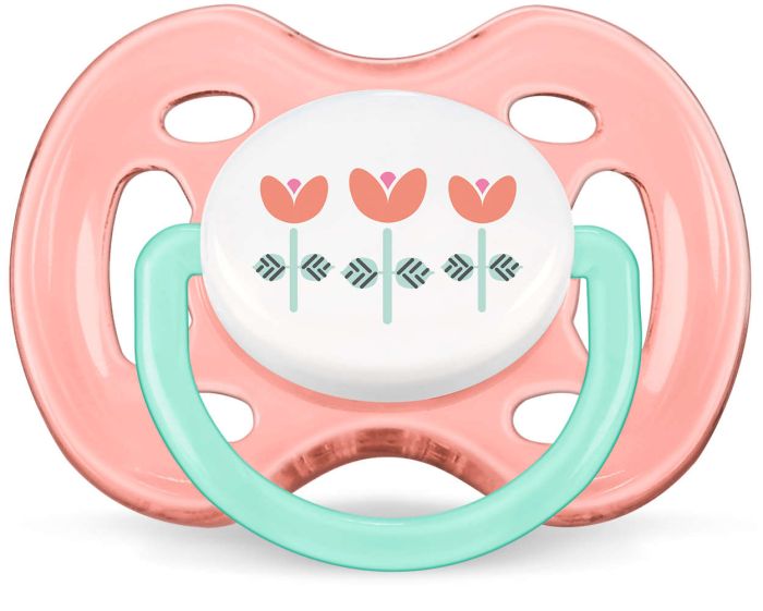 Пустушка для дівчинки Philips Avent Freeflow, 2 шт. (SCF172/02)