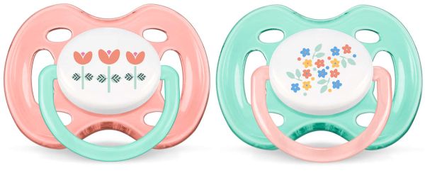 Пустушка для дівчинки Philips Avent Freeflow, 2 шт. (SCF172/02)