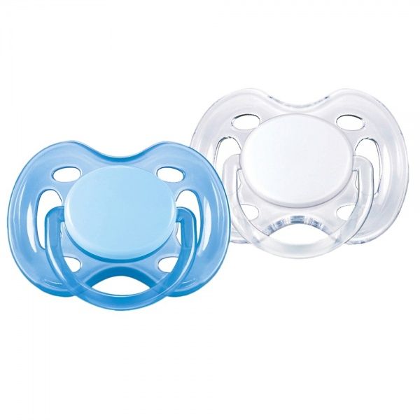 Пустушка для хлопчика Philips Avent Freeflow, блакитна, 2 шт. (SCF178/23)