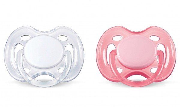 Пустушка для дівчинки Philips Avent Freeflow, рожева, 2 шт. (SCF178/23)