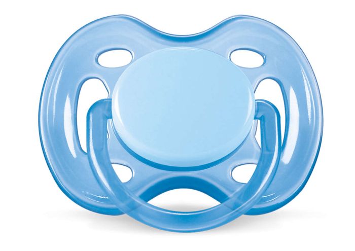 Пустушка для хлопчика Philips Avent Freeflow, блакитна, 2 шт. (SCF178/23)