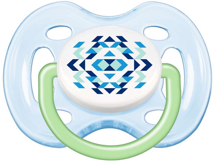 Пустушка для хлопчика Philips Avent Freeflow, блакитна, 2 шт. (SCF180/23)