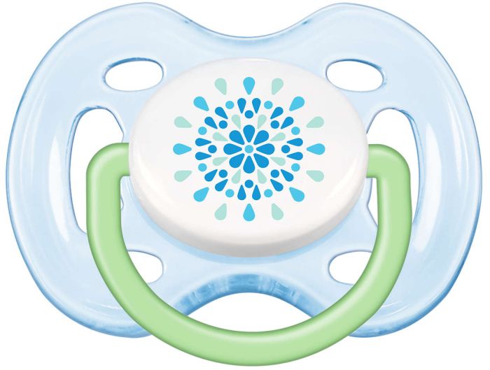 Пустушка для хлопчика Philips Avent Freeflow, блакитна, 2 шт. (SCF180/23)