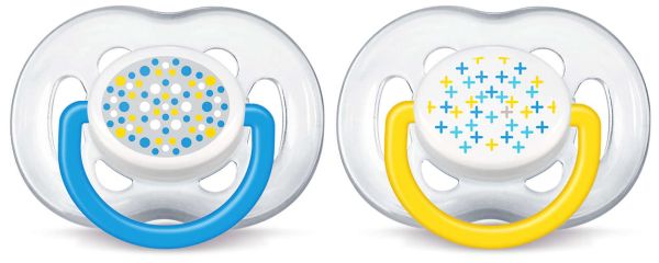 Пустушка Сучасна для хлопчика Philips Avent Freeflow, 2 шт. (SCF180/27)