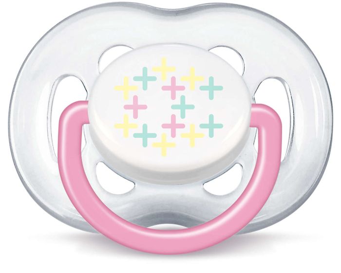 Пустушка Сучасна для дівчинки Philips Avent Freeflow, 2 шт. (SCF180/28)
