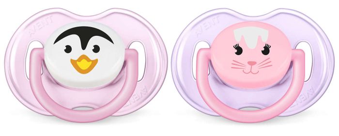Пустушка для дівчинки Philips Avent Classic, 2 шт. (SCF182/13)