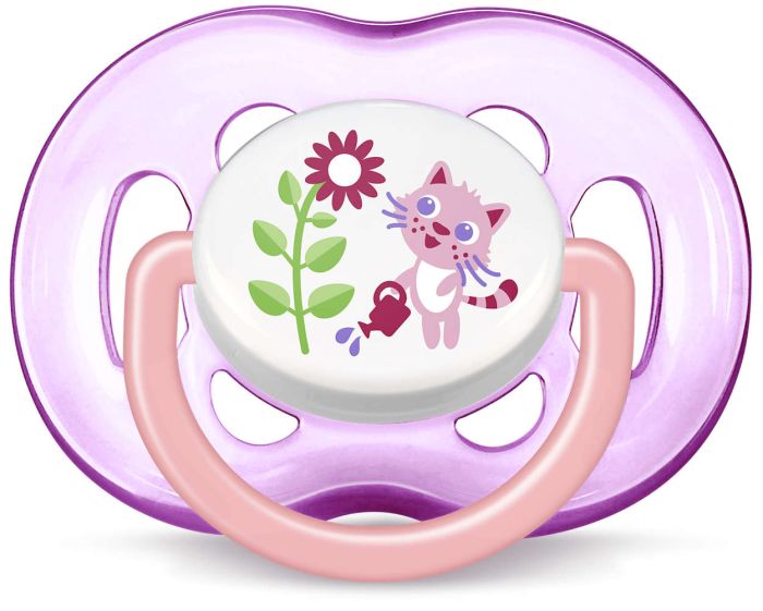Пустушка для дівчинки Philips Avent Freeflow, 2 шт. (SCF186/25)