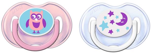 Пустушка для дівчинки Philips Avent Classic, 2 шт. (SCF196/18)