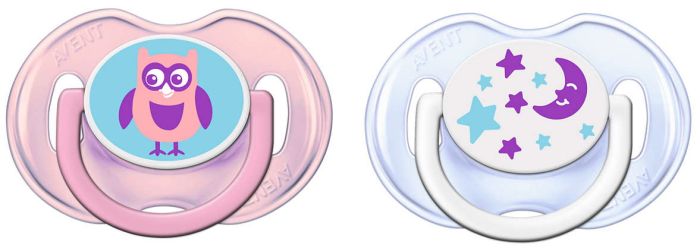 Пустушка для дівчинки Philips Avent Classic, 2 шт. (SCF196/18)