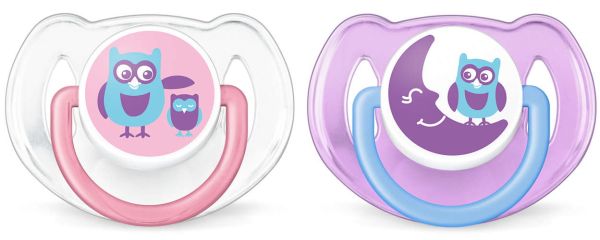 Пустушка для дівчинки Philips Avent Classic, 2 шт. (SCF197/22)
