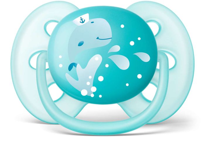 Пустушка для хлопчика Philips Avent Ultra Soft, 2 шт. (SCF226/22)