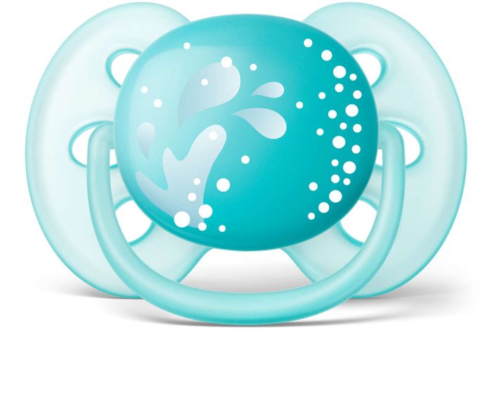 Пустушка для хлопчика Philips Avent Ultra Soft, 2 шт. (SCF226/22)