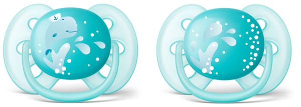 Пустушка для хлопчика Philips Avent Ultra Soft, 2 шт. (SCF226/22)
