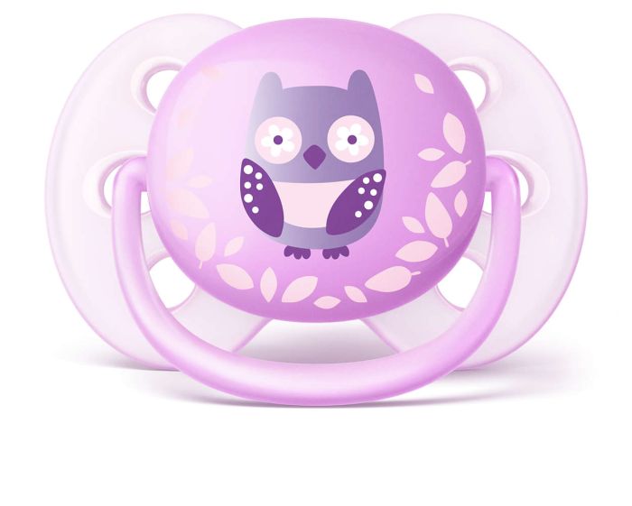 Пустушка для дівчинки Philips Avent Ultra Soft, 2 шт. (SCF227/20)