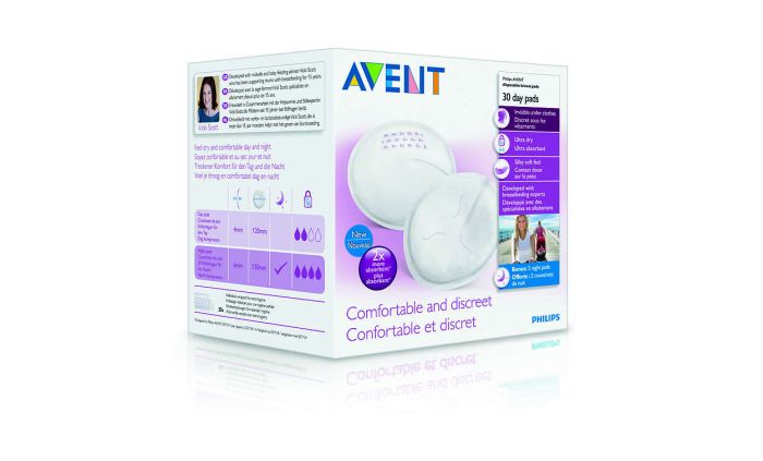 Лактаційні вкладки Philips Avent, денні, 30 шт. (SCF254/30)